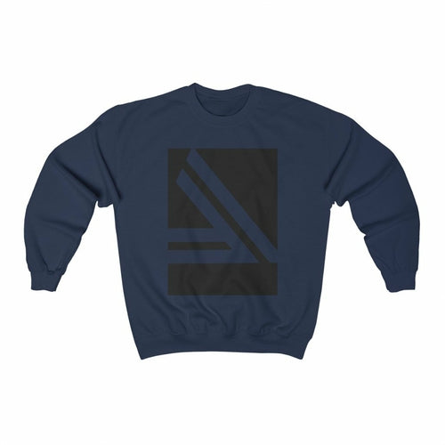 Moletom Masculino Gola Redonda com Logo Duplo