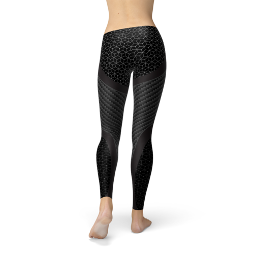 Legging Esportiva Feminina Fibra de Carbono