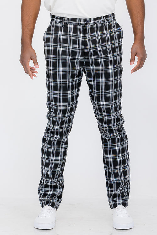 Calça Slim Fit Xadrez