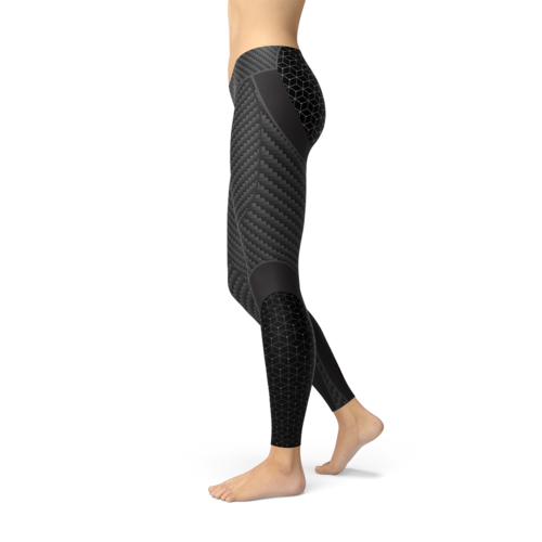 Legging Esportiva Feminina Fibra de Carbono