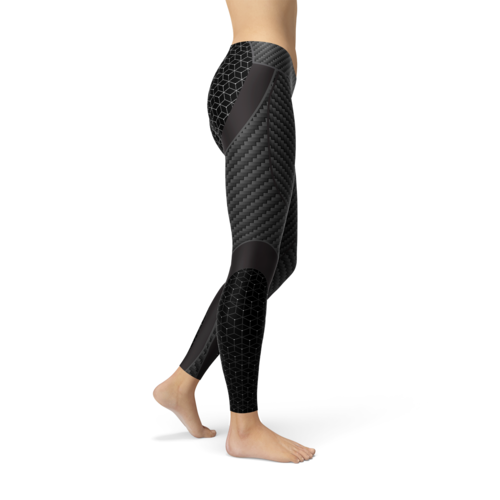 Legging Esportiva Feminina Fibra de Carbono