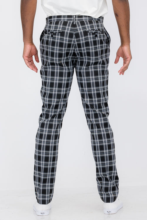 Calça Slim Fit Xadrez