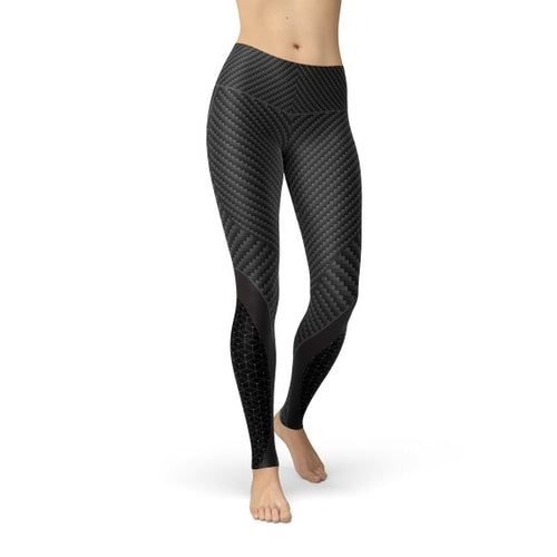 Legging Esportiva Feminina Fibra de Carbono