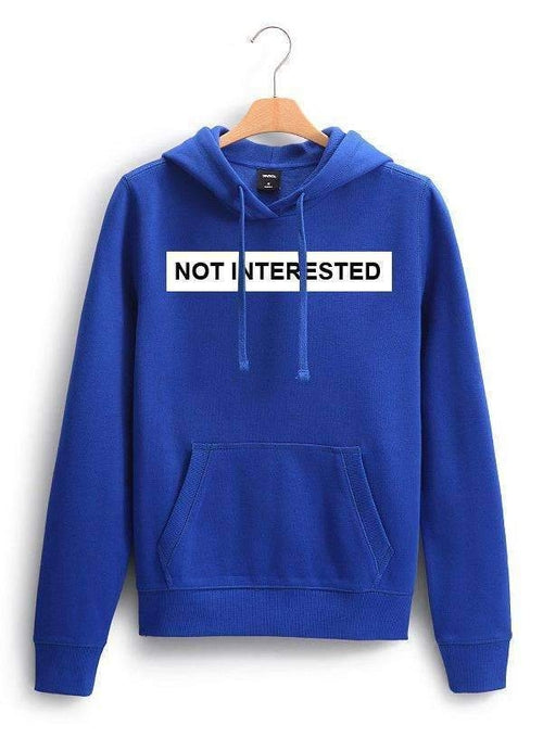 Moletom Feminino com Capuz "Not Interested"