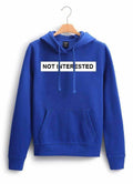 Moletom Feminino com Capuz "Not Interested"